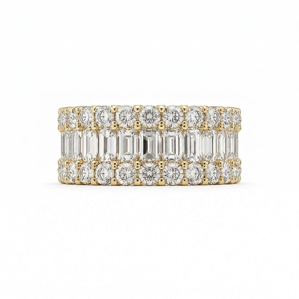 1.59 CT Lab-Grown Diamond Band Ring in 14K White Gold (D–F / VS1–VS2)