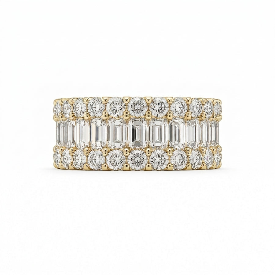 1.59 CT Lab-Grown Diamond Band Ring in 14K White Gold (D–F / VS1–VS2)