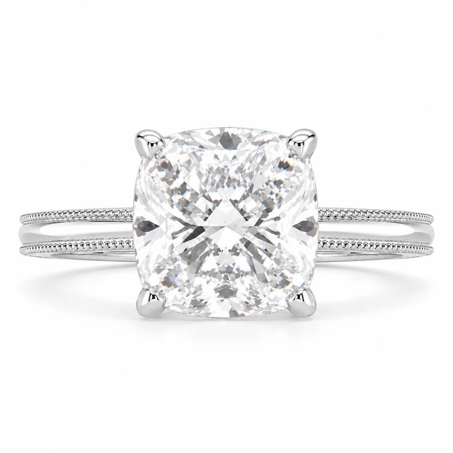 Camilla 6 Carat Cushion Cut Solitaire Engagement Ring