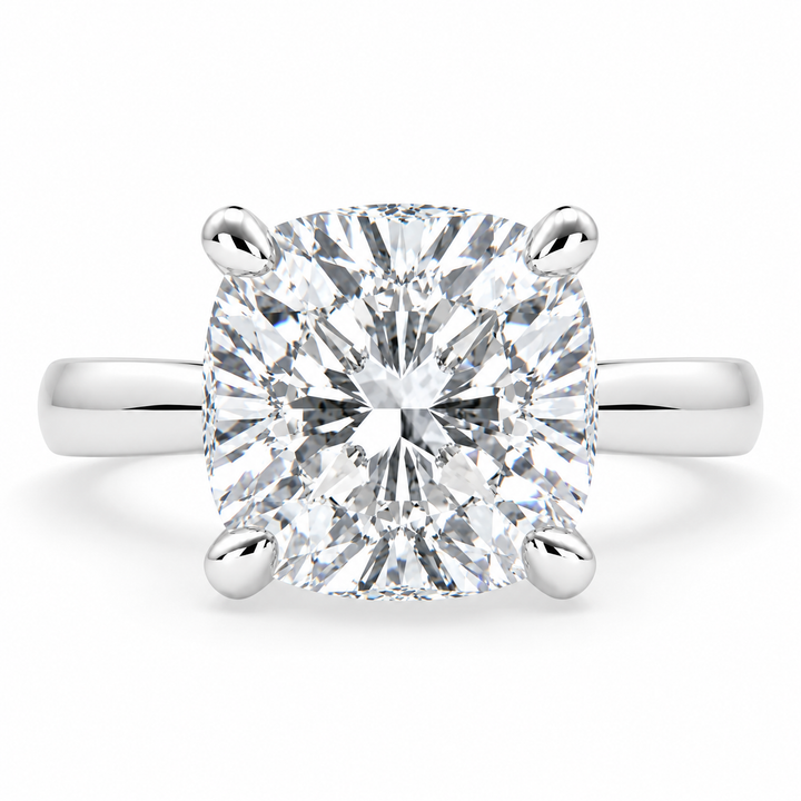 Juliana 5 Carat Cushion Cut Classic Solitaire Engagement Ring