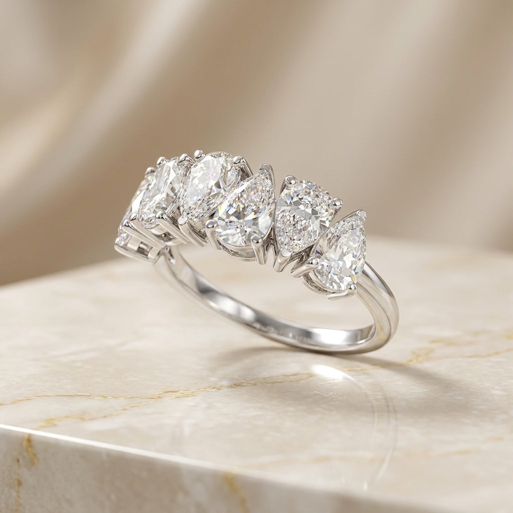 2.72 CT Lab-Grown Diamond Stackable Ring in 14K White Gold (D–F / VS1–VS2)