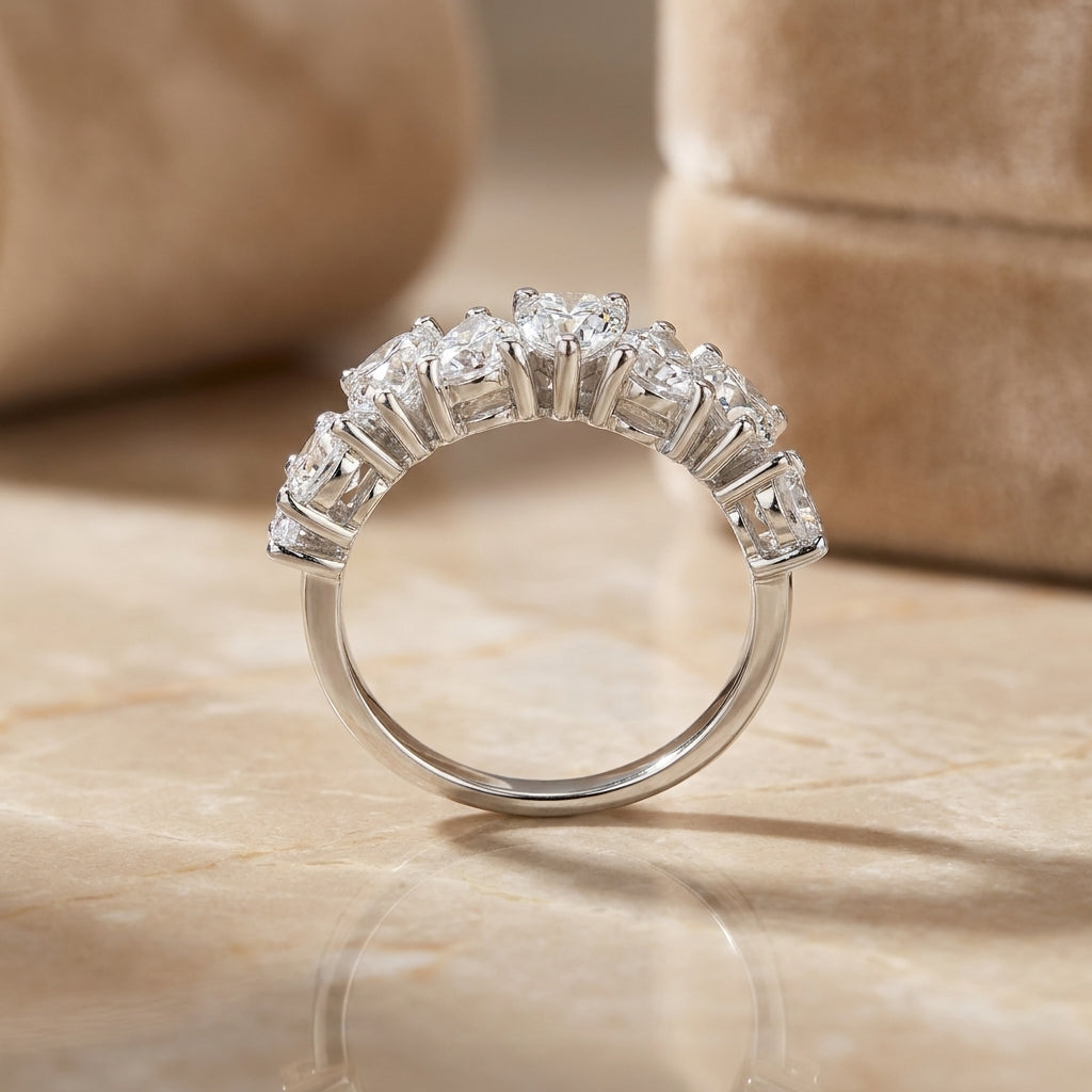 2.72 CT Lab-Grown Diamond Stackable Ring in 14K White Gold (D–F / VS1–VS2)