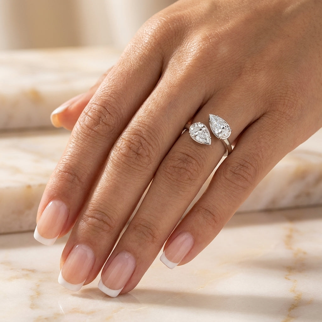 2.00 CT Toi et Moi Lab-Grown Diamond Ring in 14K Gold (D–F / VS1–VS2)