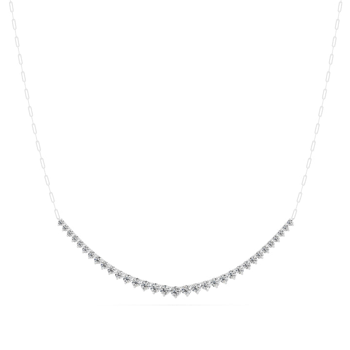 2.25 Ct Round Cut Diamond Chain Necklace VS1 D-F White Gold 14k — product image
