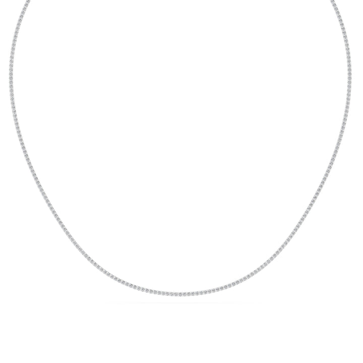 2.85 Ct Round Cut Diamond Tennis Necklace VS1 D-F White Gold 14k — product image