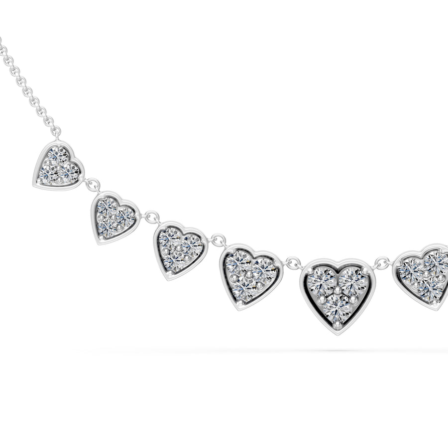0.8 Ct Round Cut Diamond Pendant Necklace VS1 D-F White Gold 14k