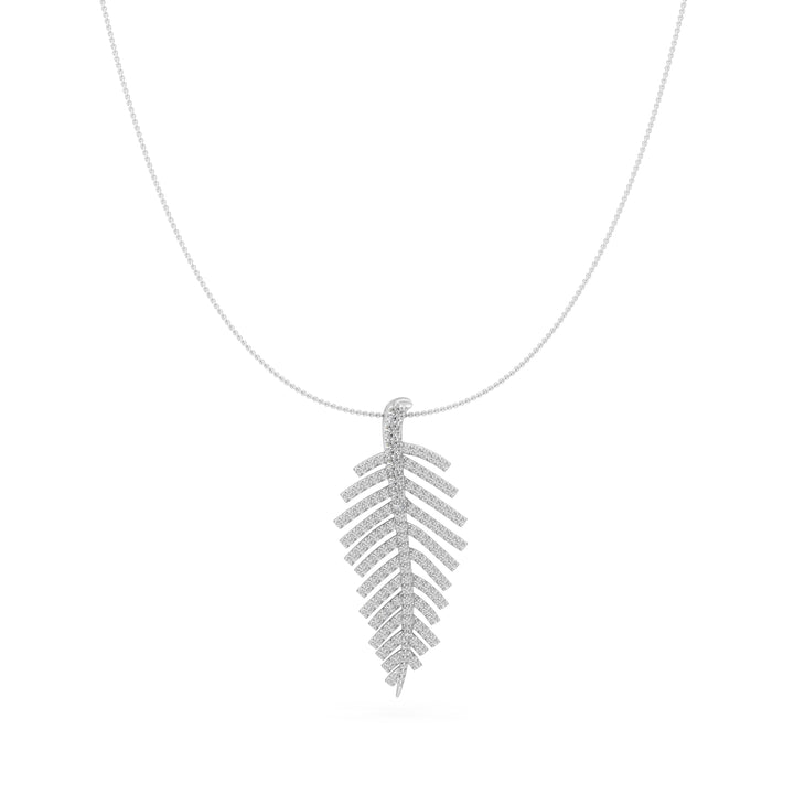 2.4 Ct Round Cut Diamond Pendant Necklace VS1 D-F White Gold 14k — product image