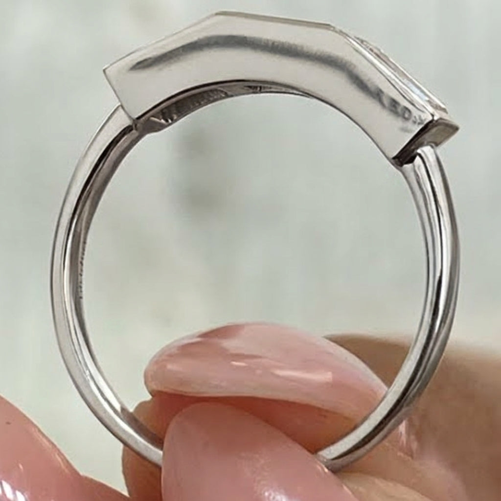 1.65 CT Lab-Grown Diamond Stackable Fashion Ring in 14K White Gold (D–F / VS1–VS2)