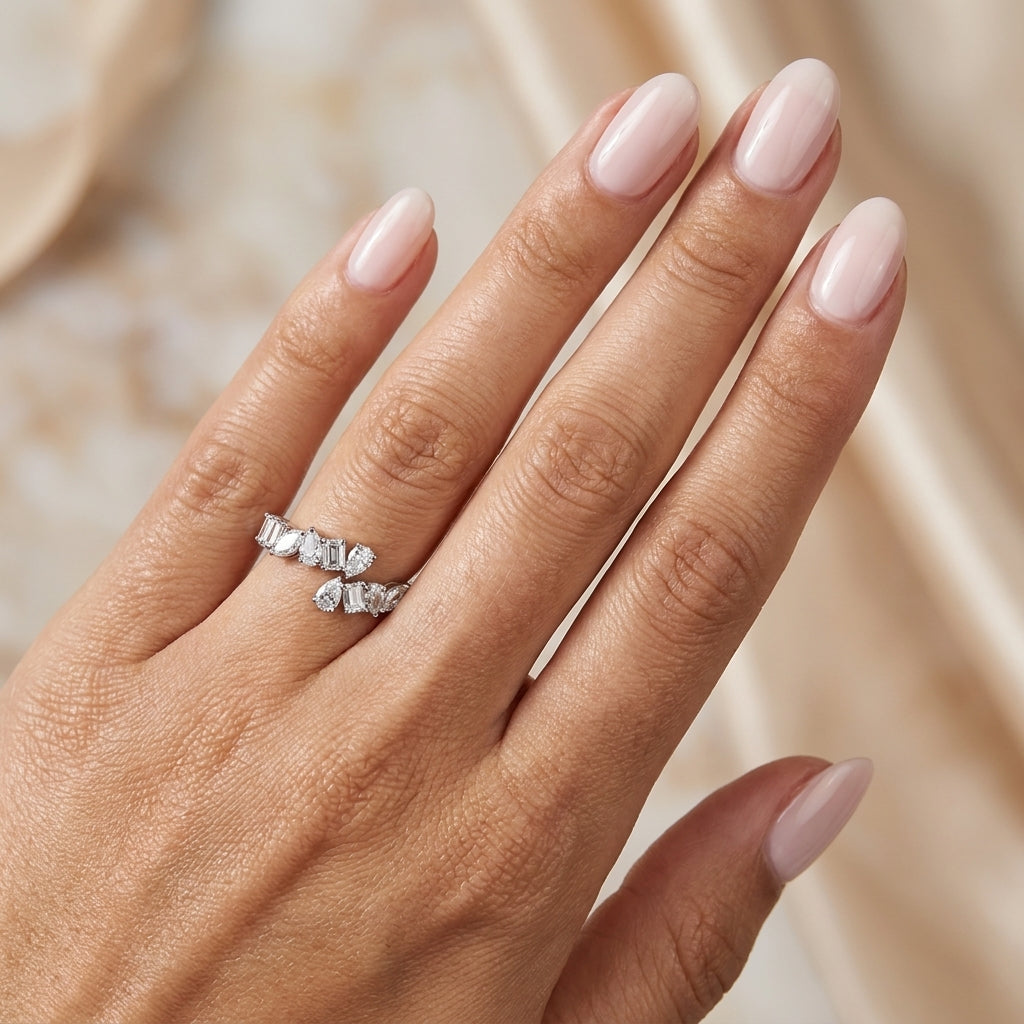 1.60 CT Lab-Grown Diamond Prong Ring in 14K White Gold (D–F / VS1–VS2)