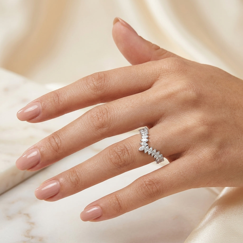1.20 CT Lab-Grown Diamond Prong Ring in 14K White Gold (D–F / VS1–VS2)