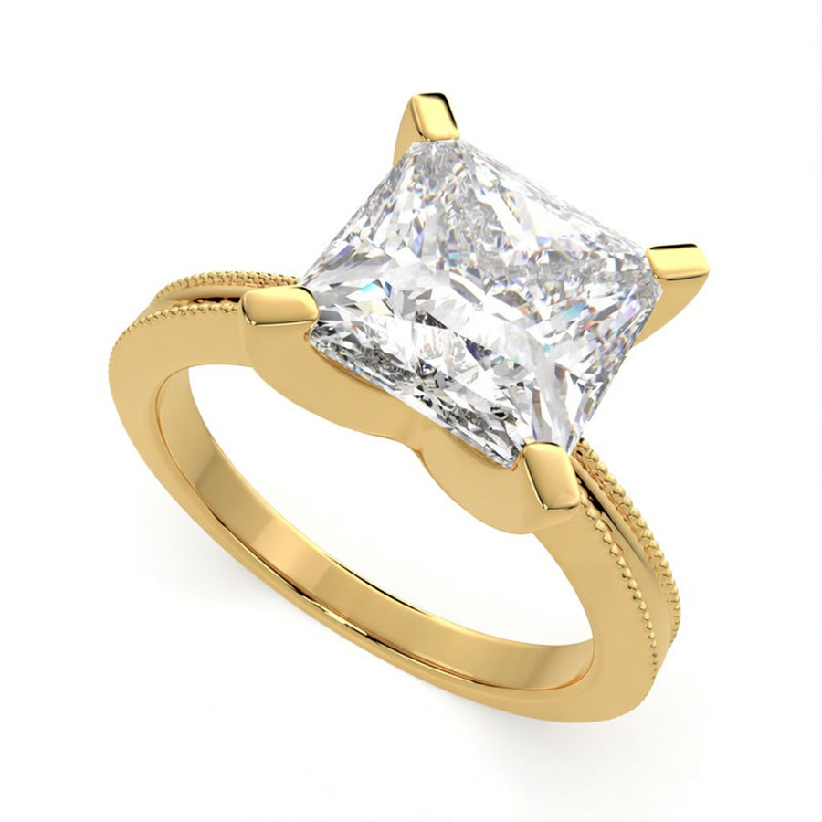 Camilla 2 Carat Princess Cut Solitaire Engagement Ring