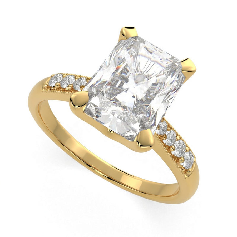 Federica 2.4 Carat Radiant Cut 4 Prong Engagement Ring