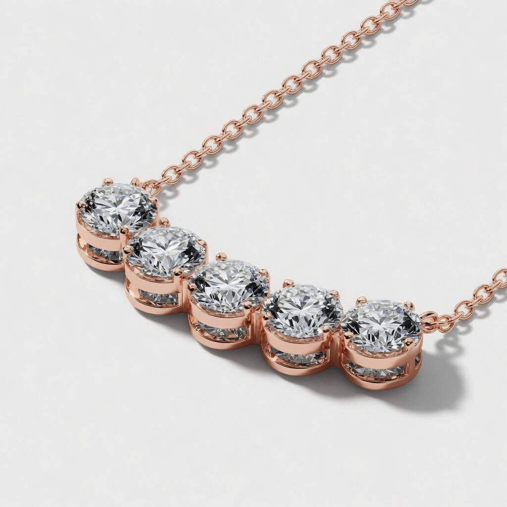 4.00 CTW Boundless Arc Lab-Grown Diamond Pendant (D–F / VS1–VS2, IGI Certified)
