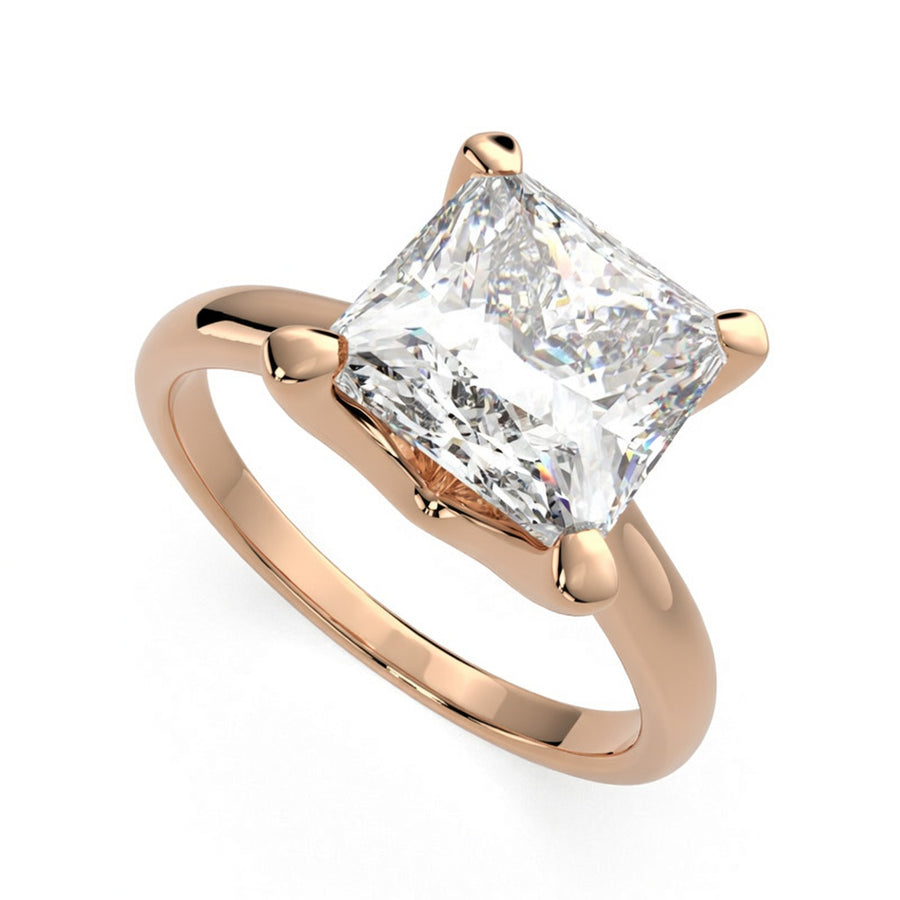 Juliana 3 Carat Princess Cut Classic Solitaire Engagement Ring