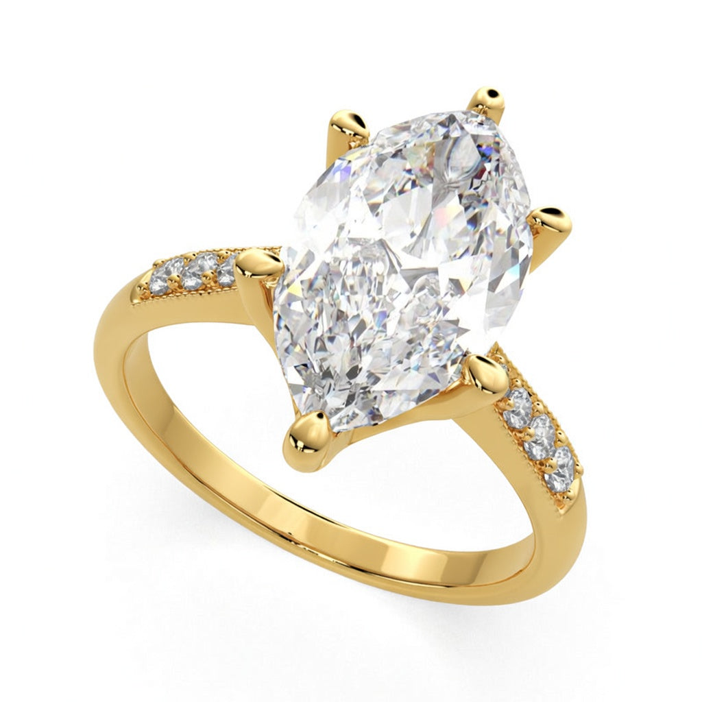 Federica 1.4 Carat Marquise Cut 4 Prong Engagement Ring