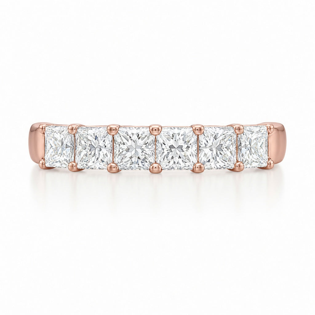 1.32 CT Lab-Grown Diamond Stackable Ring in 14K White Gold (D–F / VS1–VS2)