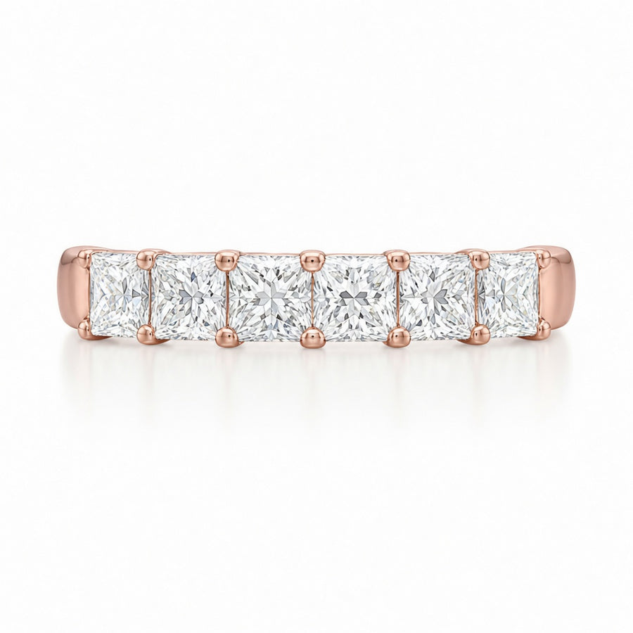 1.32 CT Lab-Grown Diamond Stackable Ring in 14K White Gold (D–F / VS1–VS2)