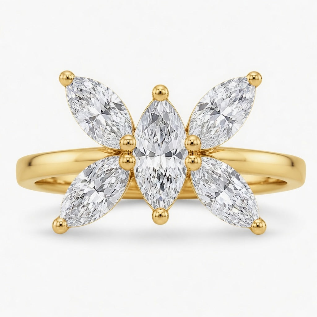 14K Gold Lab-Grown Diamond Fashion Ring (3.30 CTW – D–F / VS1–VS2)