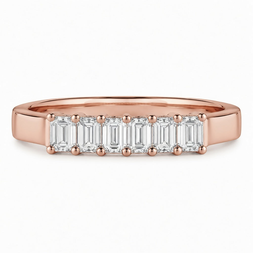 1.60 CT Lab-Grown Diamond Wedding Band Ring in 14K White Gold (D–F / VS1–VS2)