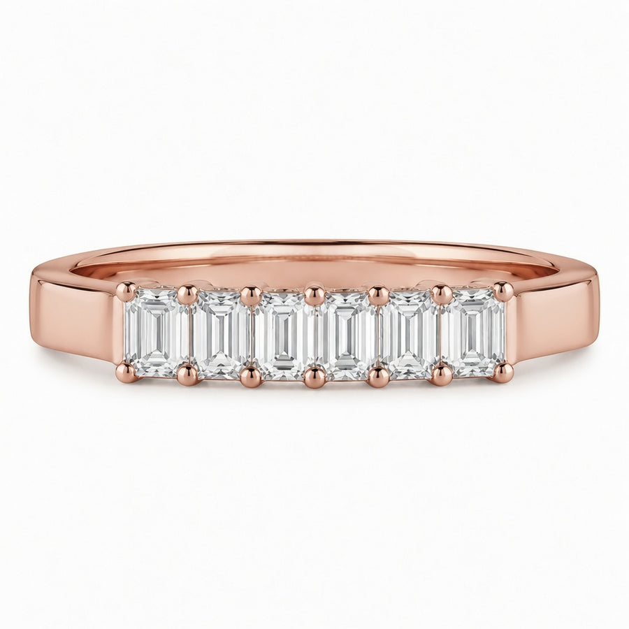 1.60 CT Lab-Grown Diamond Wedding Band Ring in 14K White Gold (D–F / VS1–VS2)