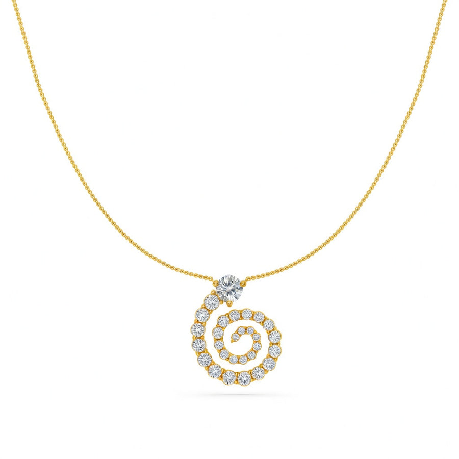 2.7 Ct Round Cut Diamond Pendant Necklace VS1 D-F White Gold 14k