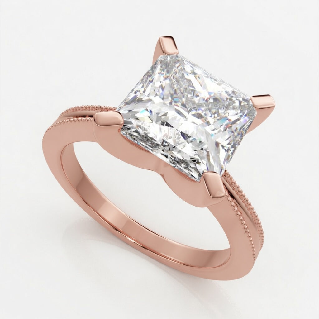 Camilla 1 Carat Princess Cut Solitaire Engagement Ring