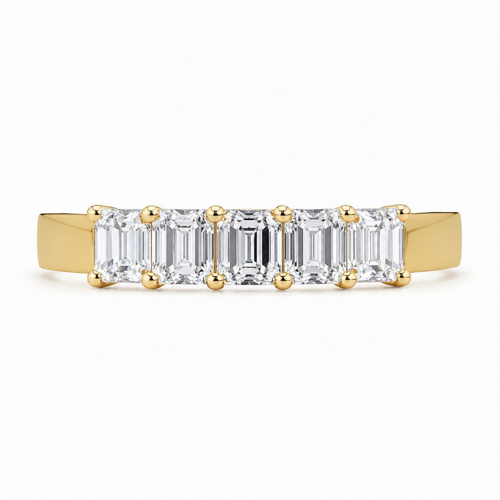 1.00 CT Lab-Grown Diamond Band Fashion Ring in 14K White Gold (D–F / VS1–VS2)
