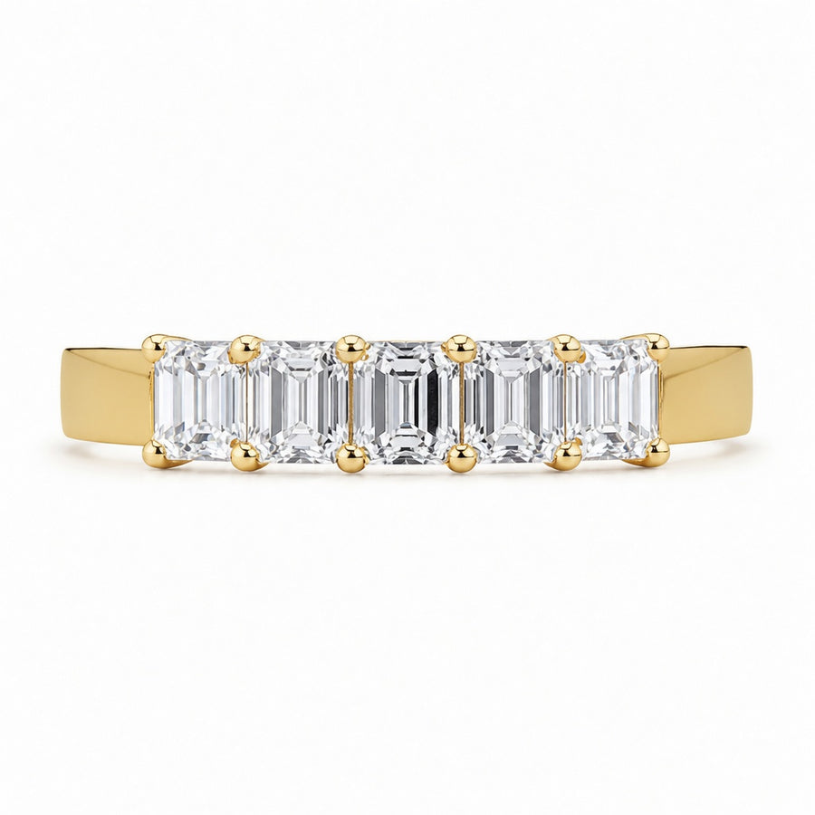 1.00 CT Lab-Grown Diamond Band Fashion Ring in 14K White Gold (D–F / VS1–VS2)