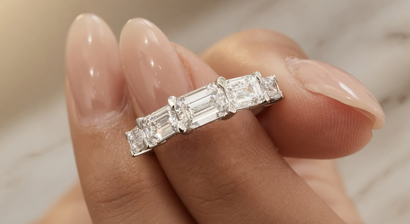 2.35 CT 5-Stone Lab-Grown Diamond Fashion Ring in 14K White Gold (D–F / VS1–VS2)