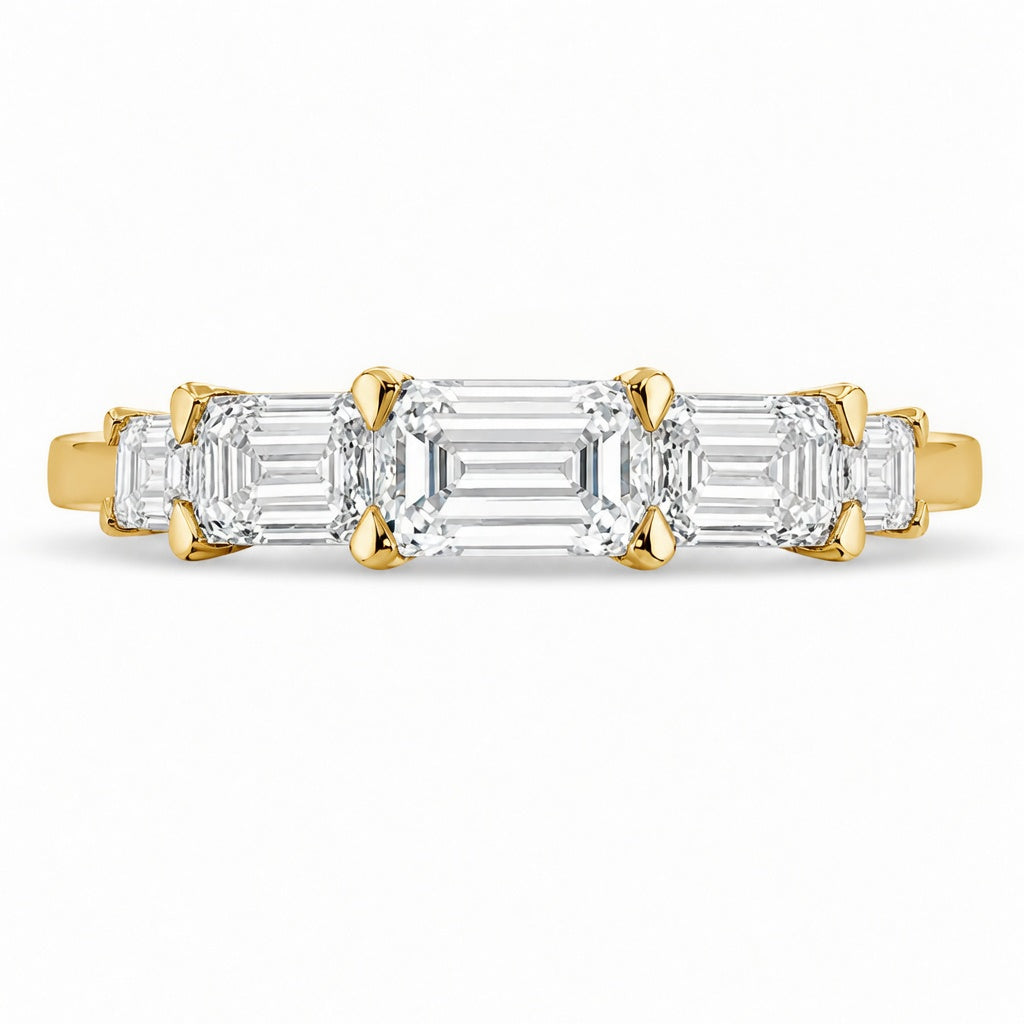 2.35 CT 5-Stone Lab-Grown Diamond Fashion Ring in 14K White Gold (D–F / VS1–VS2)