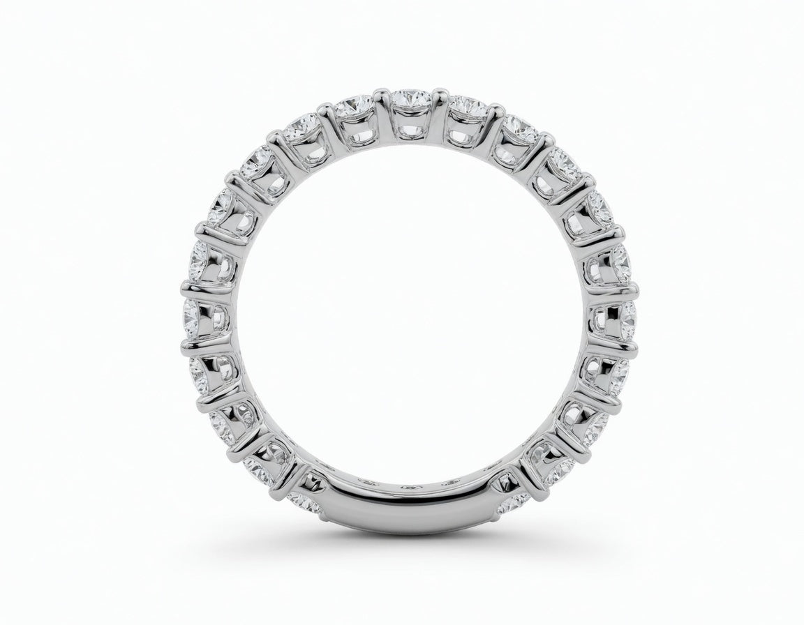 1.50 CT Lab-Grown Diamond Fashion Ring in 14K White Gold (D–F / VS1–VS2)