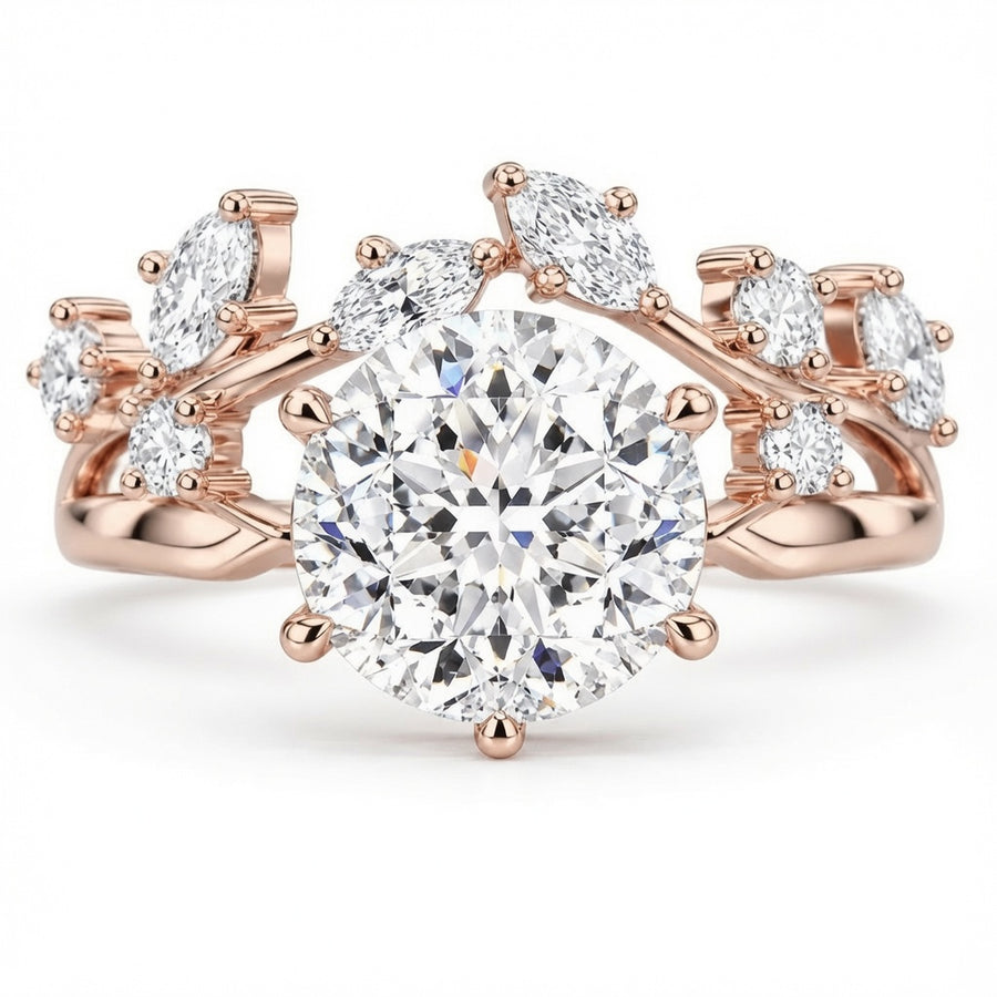 3.00 CT Portuguese Cut Lab-Grown Diamond 2PCS Bridal Set in 14K White Gold – Matching Wedding Band Anniversary Design