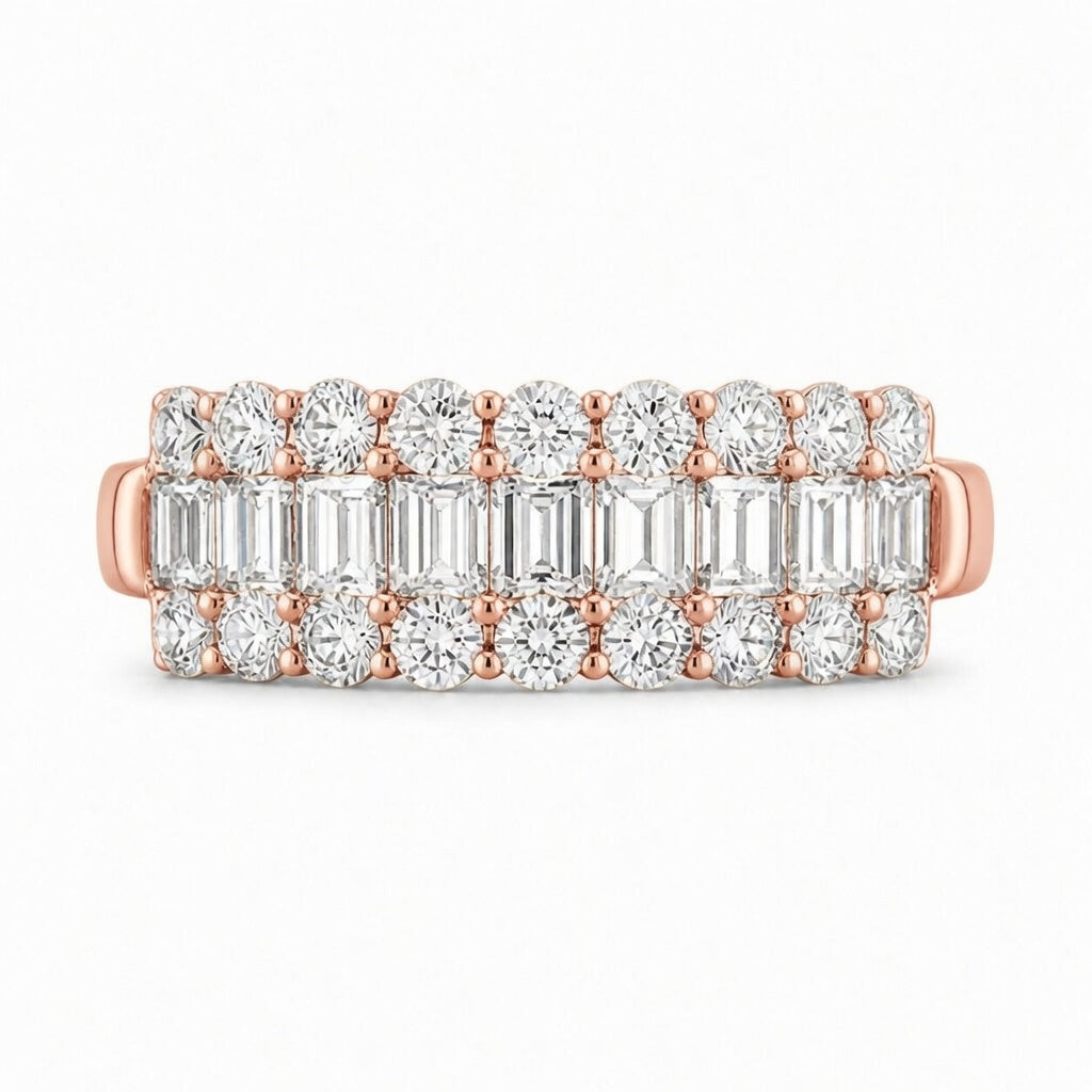 14K White Gold Lab-Grown Diamond Eternity Wedding Band Ring (1.55 CTW – D–F / VS1–VS2)