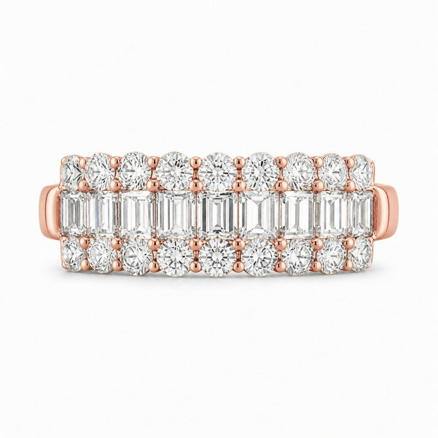 14K White Gold Lab-Grown Diamond Eternity Wedding Band Ring (1.55 CTW – D–F / VS1–VS2)