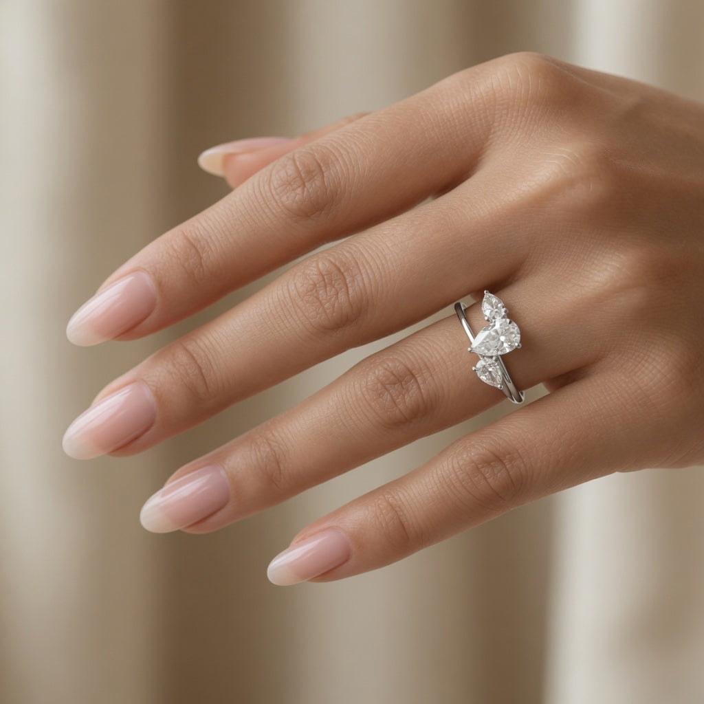 14K Solid Gold Lab-Grown Diamond 3-Stone Fashion Ring (1.60 CTW – D–F / VS1–VS2)