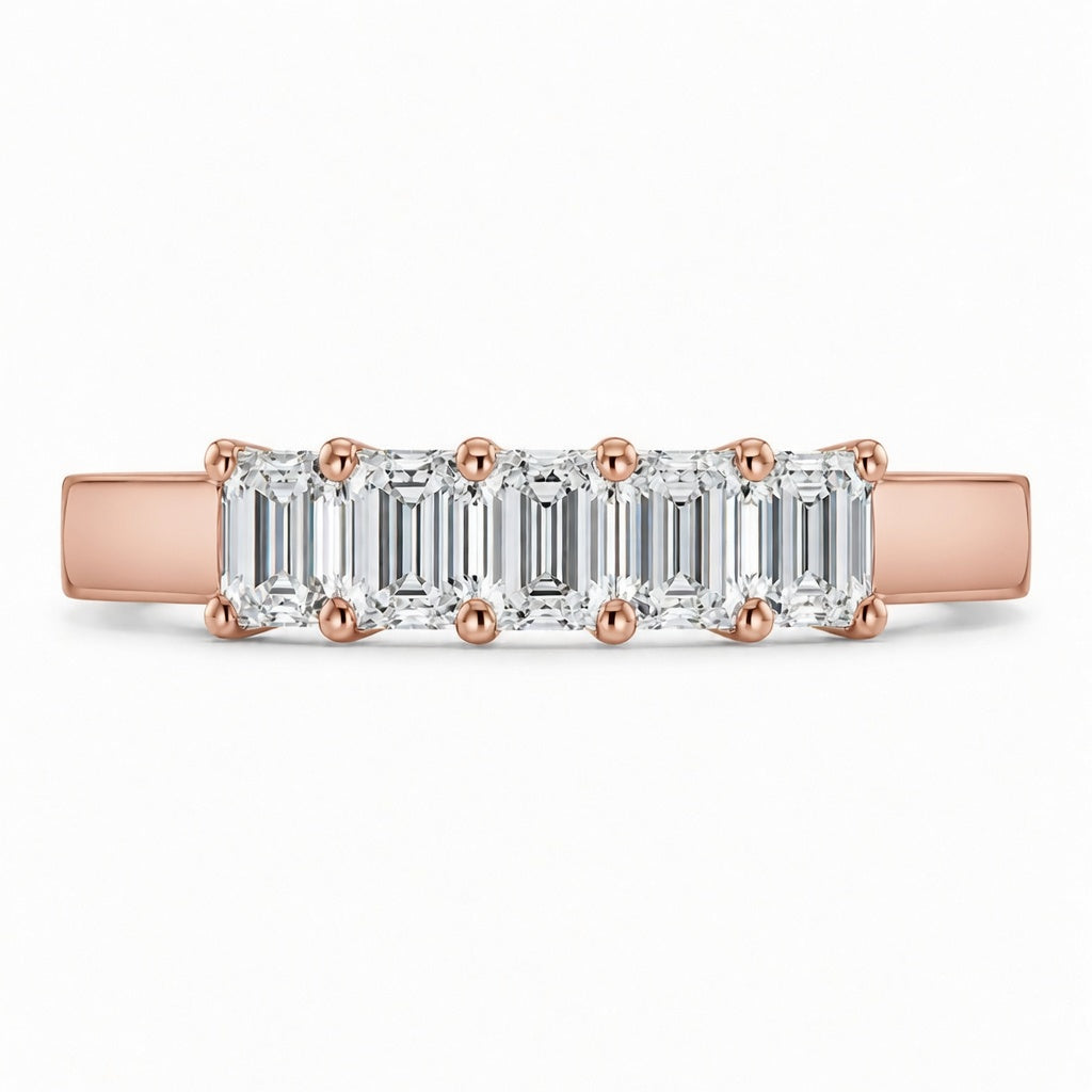 1.65 CT Lab-Grown Diamond Band Fashion Ring in 14K White Gold (D–F / VS1–VS2)