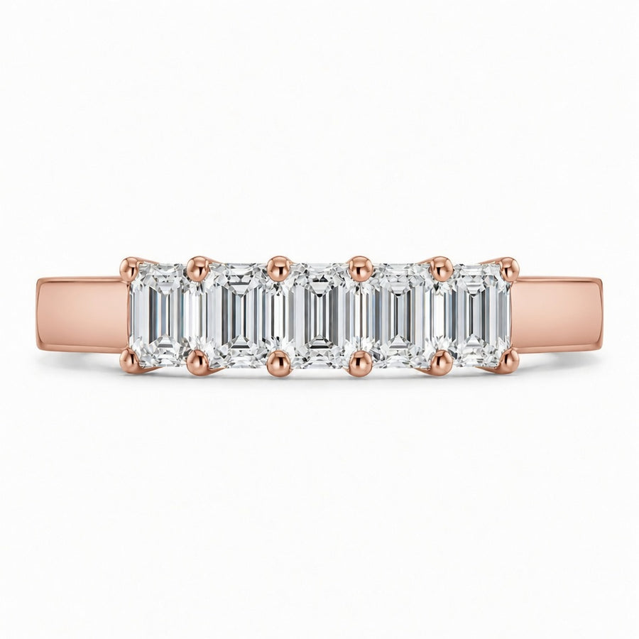 1.65 CT Lab-Grown Diamond Band Fashion Ring in 14K White Gold (D–F / VS1–VS2)