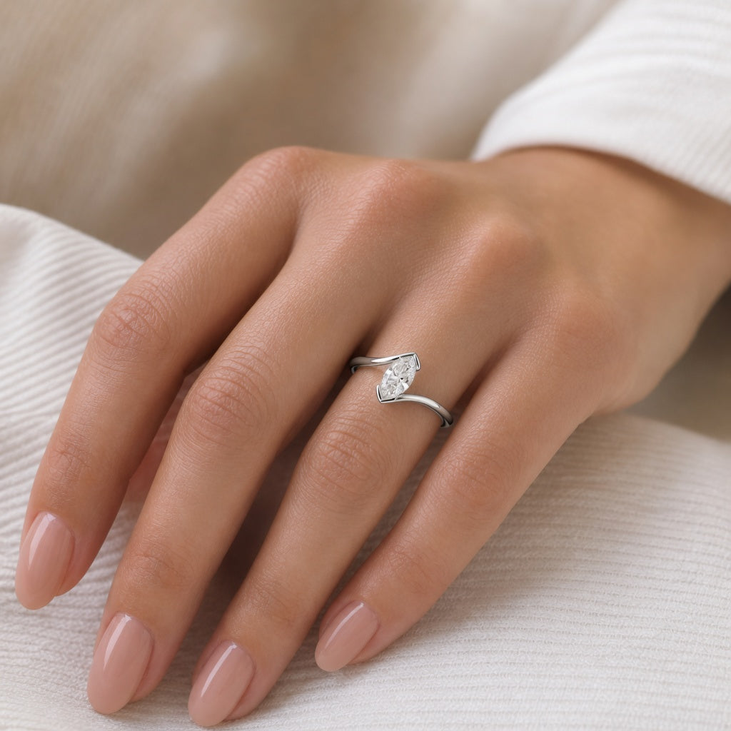 14K Gold Lab-Grown Diamond Fashion Ring (0.90 CTW – D–F / VS1–VS2)