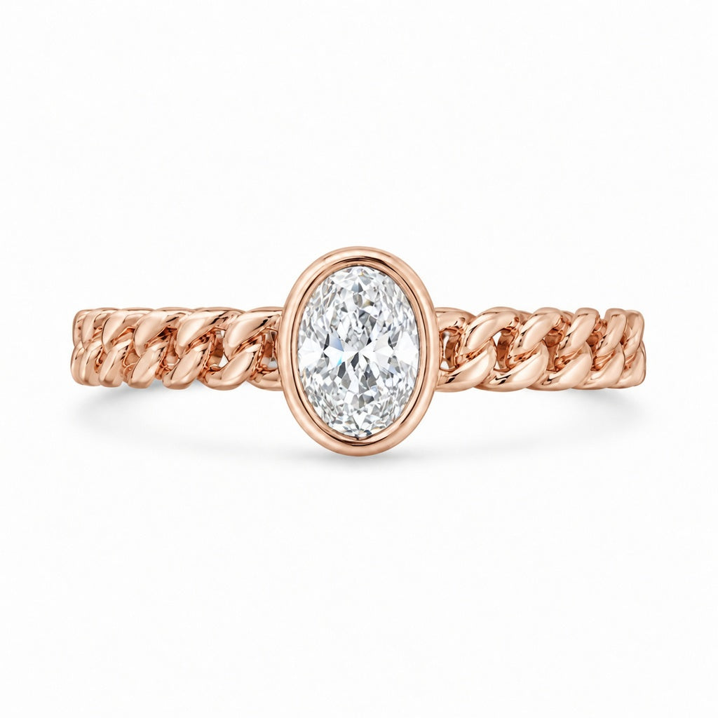 1.00 CT Lab-Grown Diamond Fashion Ring in 14K White Gold (D–F / VS1–VS2)