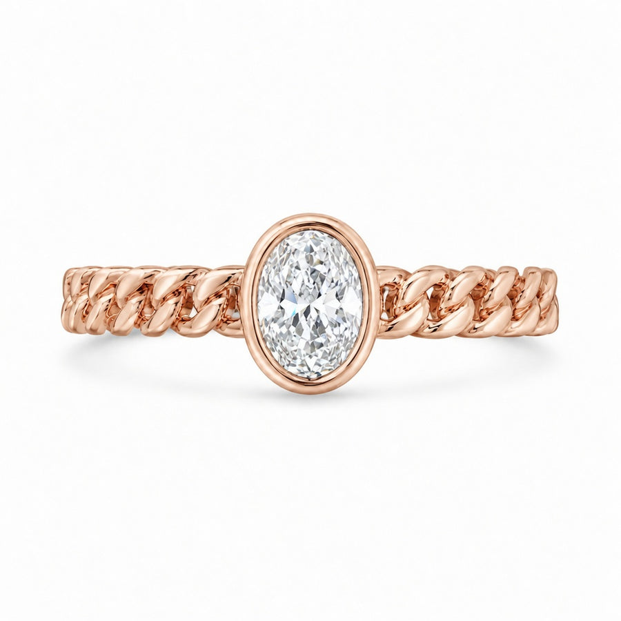 1.00 CT Lab-Grown Diamond Fashion Ring in 14K White Gold (D–F / VS1–VS2)