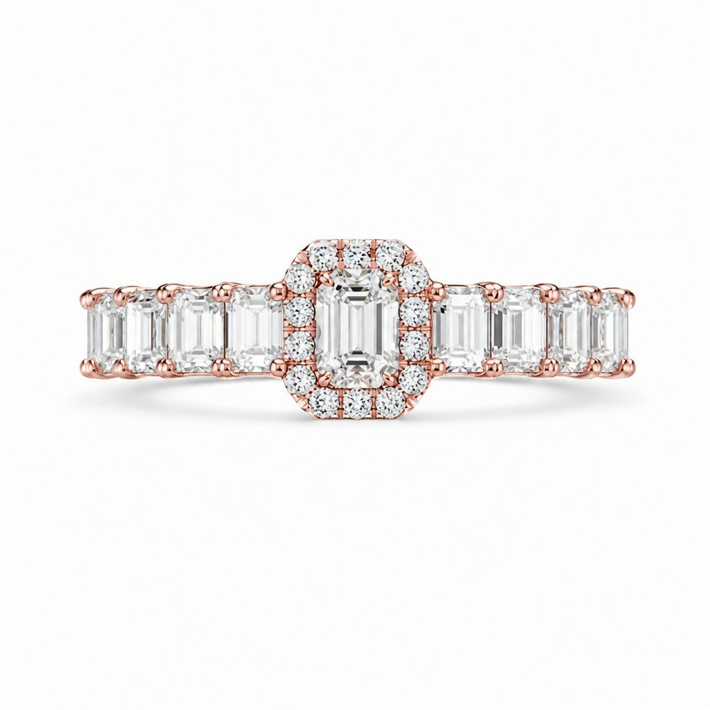 1.50 CT Lab-Grown Diamond Band Fashion Ring in 14K White Gold (D–F / VS1–VS2)