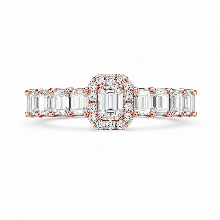 1.50 CT Lab-Grown Diamond Band Fashion Ring in 14K White Gold (D–F / VS1–VS2)