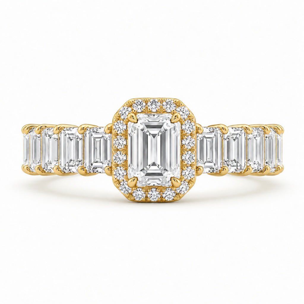 1.50 CT Lab-Grown Diamond Band Fashion Ring in 14K White Gold (D–F / VS1–VS2)