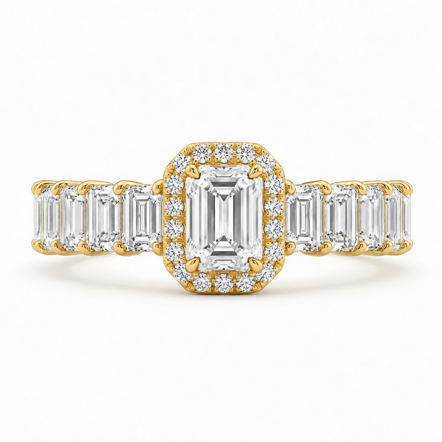 1.50 CT Lab-Grown Diamond Band Fashion Ring in 14K White Gold (D–F / VS1–VS2)