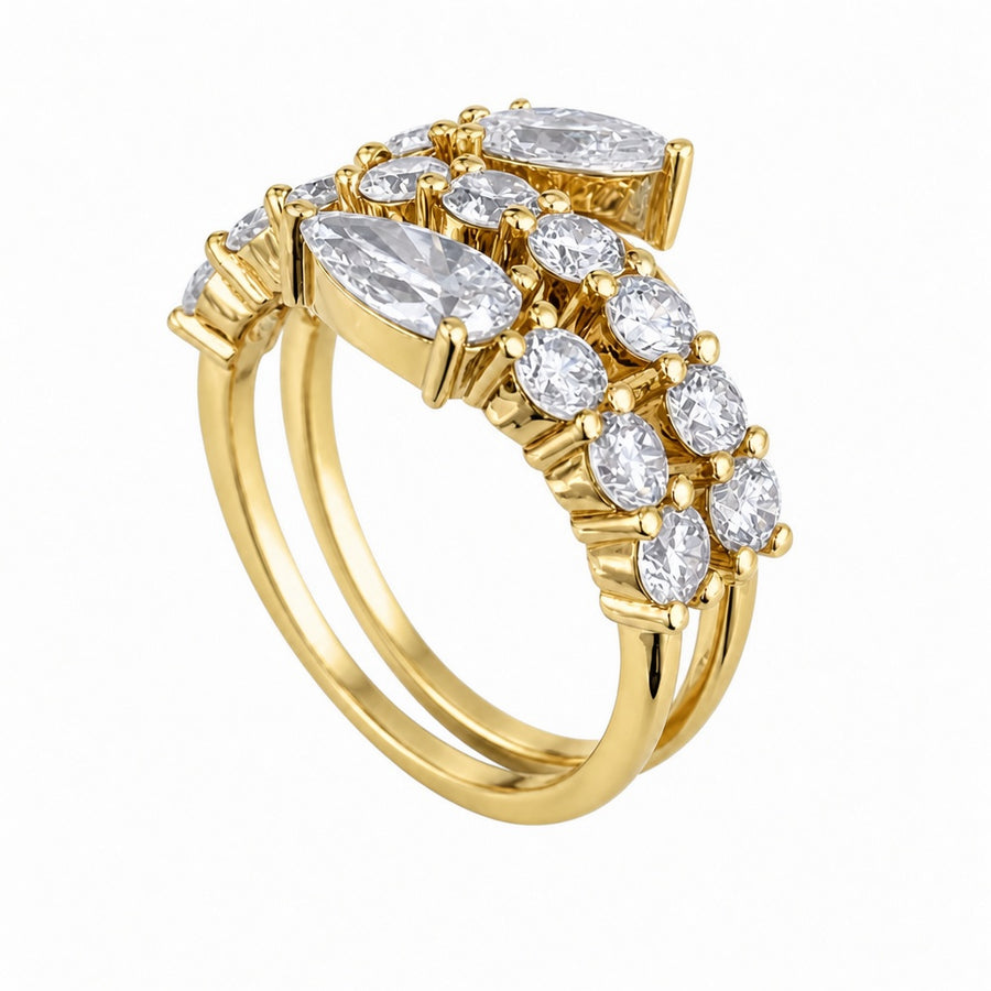 14K Gold Lab-Grown Diamond Fashion Ring (2.80 CTW – D–F / VS1–VS2)