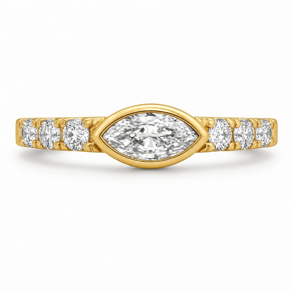 1.00 CT Lab-Grown Diamond Stackable Fashion Ring in 14K White Gold (D–F / VS1–VS2)