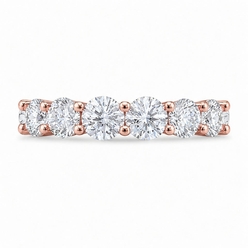 2.20 CT Lab-Grown Diamond Band Ring in 14K White Gold (D–F / VS1–VS2)