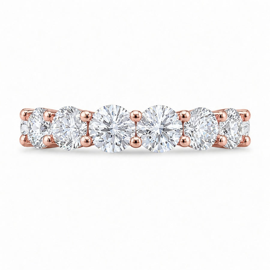 2.20 CT Lab-Grown Diamond Band Ring in 14K White Gold (D–F / VS1–VS2)