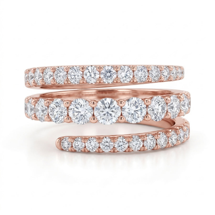1.60 CT Lab-Grown Diamond Fashion Ring in 14K White Gold (D–F / VS1–VS2)