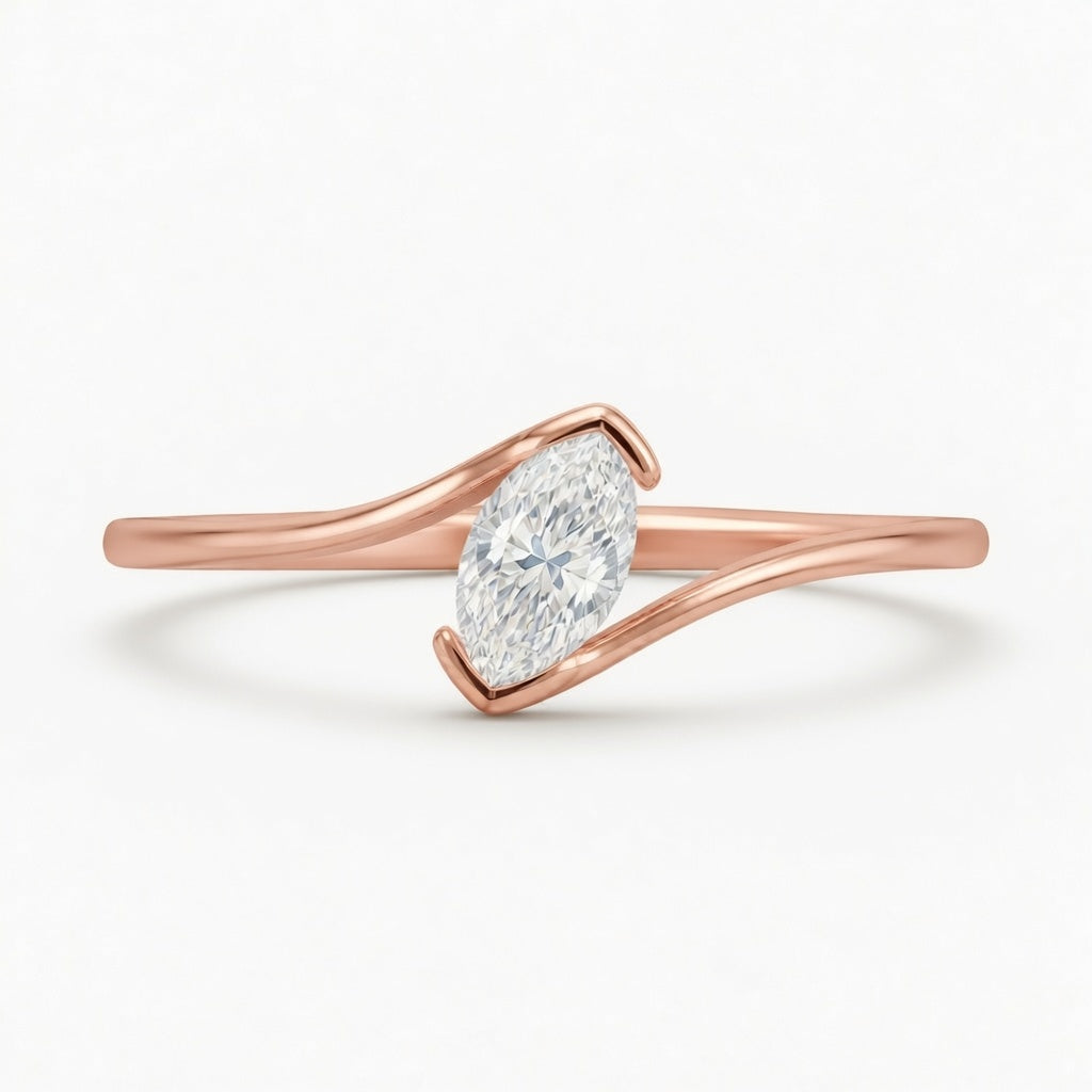 14K Gold Lab-Grown Diamond Fashion Ring (0.90 CTW – D–F / VS1–VS2)